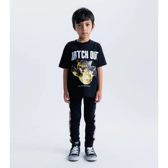 Nununu Cat-A-Tonic T-Shirt in Black - Picture 2 of 3